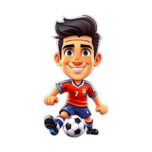 cristiano ronaldo cartoon in action T-Shirt