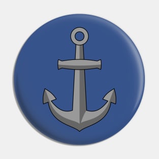 Boat Anchor Cartoon Pin