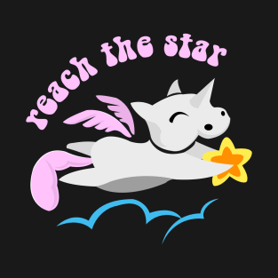 Reach The Star Unicorn T-Shirt