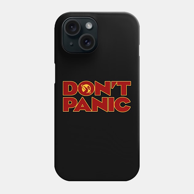 Don't Panic Hitchhikers Guide To The Galaxy Phone Case by Rebus28