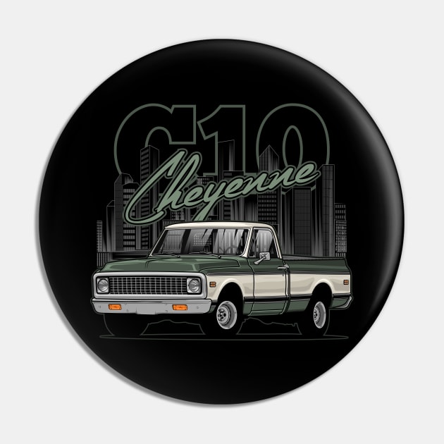 C10 Cheyenne Pin by WINdesign