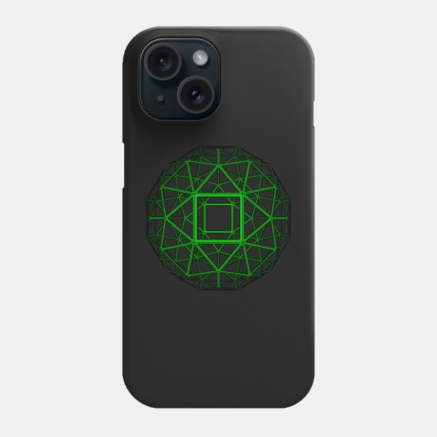 Gmtrx Seni Lawal v4 Skeletal F134 Polyhedron Phone Case by Seni Lawal