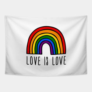 Love is love rainbow Tapestry