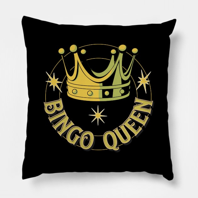 Bingo Queen Pillow by LexieLou