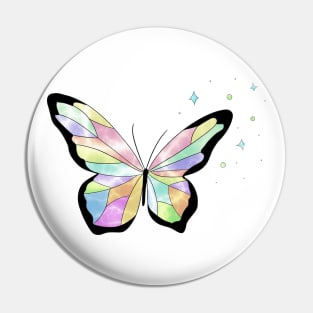 Fluttering Splendor, A Kaleidoscope of Colorful Butterfly Pin