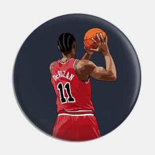 DeMar DeRozan Vector Back Pin