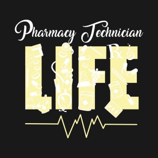 Pharmacists Life Gift Design Pharmacy Tech Medical Student Print T-Shirt