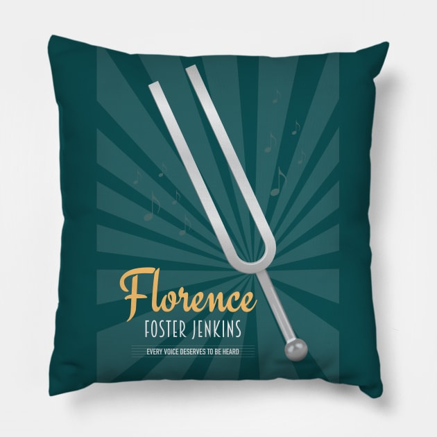 Florence Foster Jenkins - Alternative Movie Poster Pillow by MoviePosterBoy