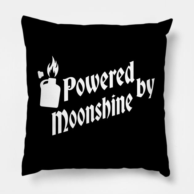 Powered by Moonshine Pillow by Wrap Shop