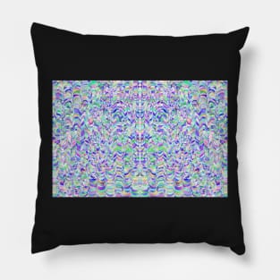 Ocean waves, abstract geometric print Pillow