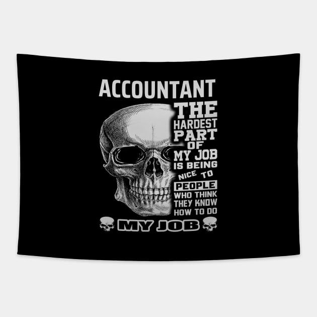 accountant hardest part Tapestry by Amazingcreation