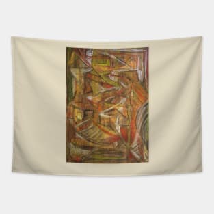 Windy Autumn Pastel Abstract Tapestry