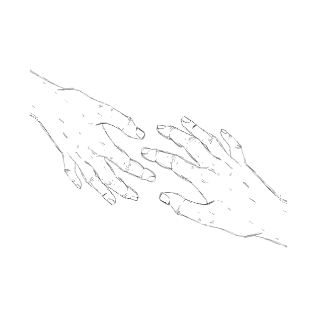 Hands Touching Hands by lilydlin