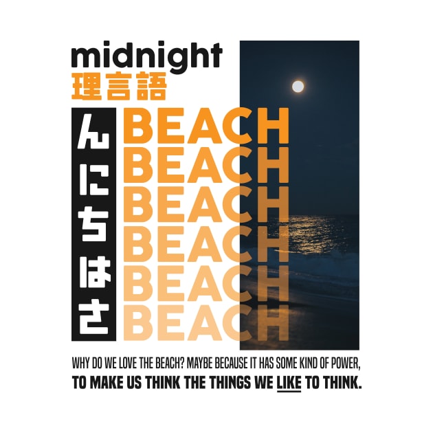 Midnight Beach by Drippn