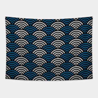 Traditional Japanese Wagara SEIGAIHA - Anime Patterns Tapestry