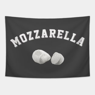 Mozzarella Cheese Funny Foody Team Logo Tapestry