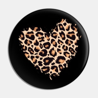 Heart shape leopard pattern valentines day gift idea Pin
