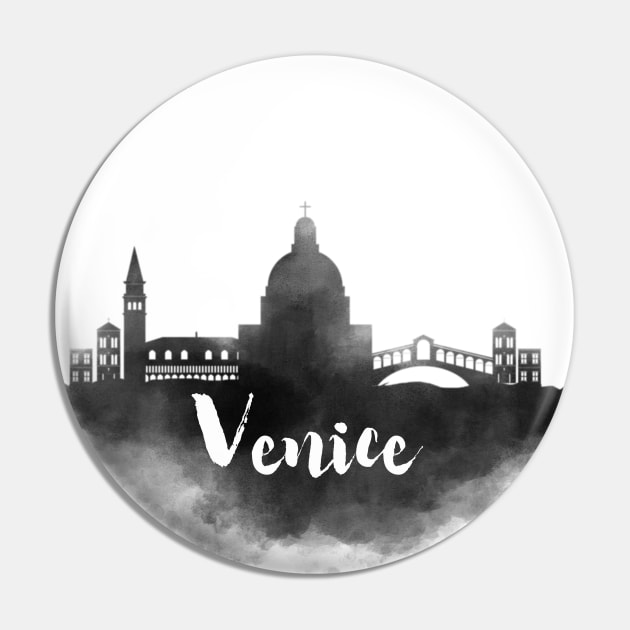 Venice watercolor Pin by kursatunsal