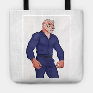 hunky tiger Tote