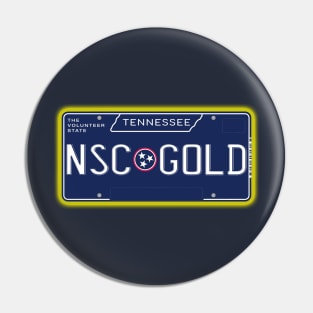 TN License Plate- NSC GOLD - Nashville SC Pin