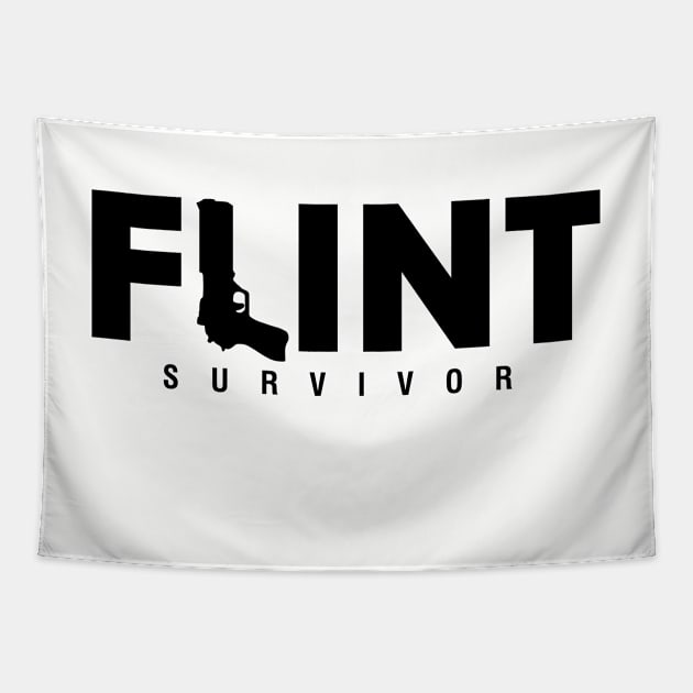 Flint Survivor Tapestry by hamiltonarts