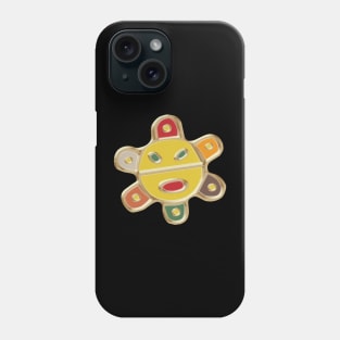 Taino Sun Oil Paint Strokes Phone Case