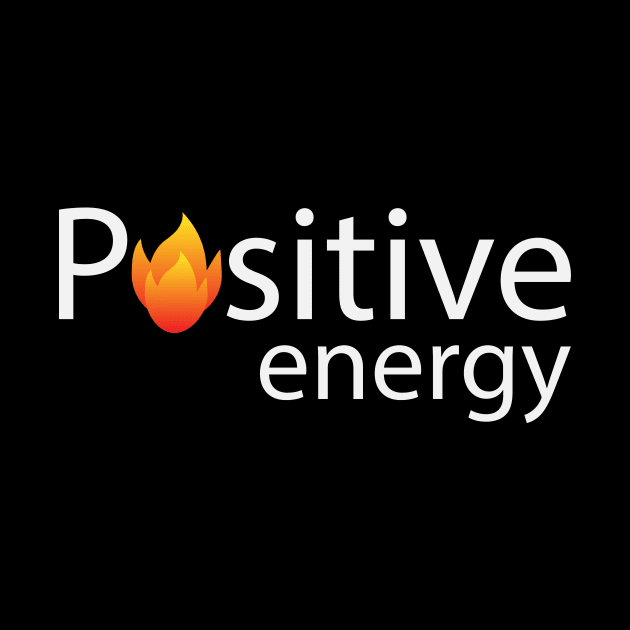 Positive energy artistic text design by BL4CK&WH1TE 