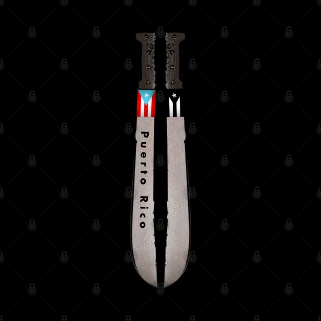 Puerto Rico Machete Flags by SoLunAgua