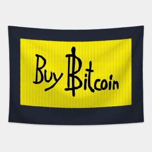 Buy Bitcoin Sign that appeared on Live TV Tapestry