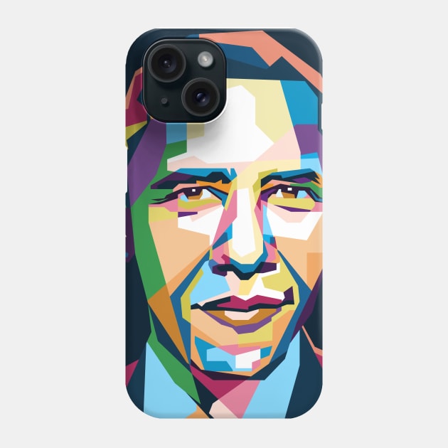 abstract Obama in WPAP Phone Case by smd90