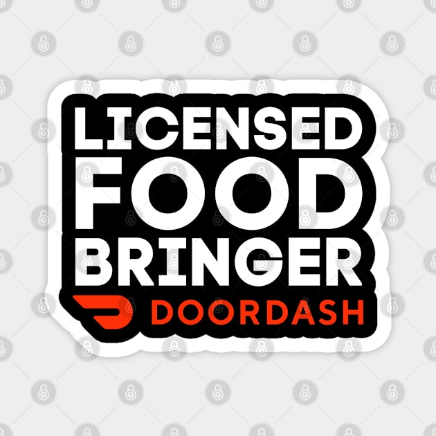 Doordash Licensed Food Bringer Magnet by Litehouse Tees