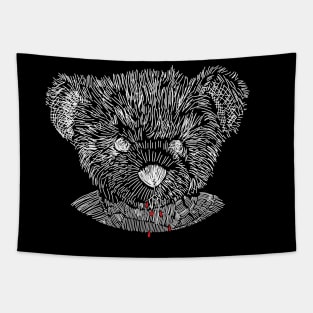 Vampire Horror Halloween Teddy Bear Tapestry