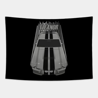 Ford Mustang Shelby GT500 Eleanor 1967 Fastback - Grey and Black Stripes Tapestry