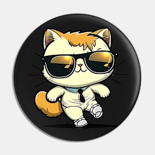 Copy of Cute ginger cat wearing sunglasses Pin