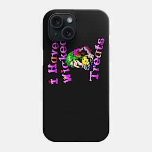 Halloween Wicked Treats Witch 8 Bits Art Phone Case