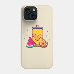 Orange Soda With Watermelon Cartoon Phone Case