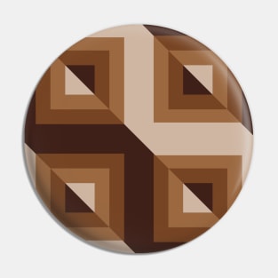 Earth Tones Geo Ribbon Pin