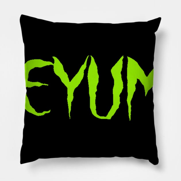 neon joe heyump Pillow by abracadingus