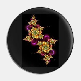 Colourful Julia Fractal Pin