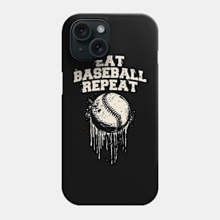 Eat Baseball Repeat Phone Case