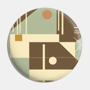 Earthy Tones in Abstract Shapes: Vintage-Inspired Geometric Design. Pin