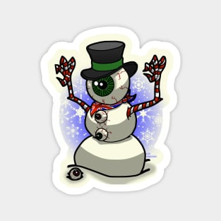 Eye Ball Snowman Magnet