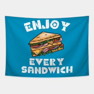 Enjoy Every Sandwich Tapestry