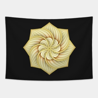 Gold Beautiful Decorative Ornate Mandala Tapestry