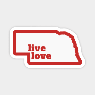 Nebraska - Live Love Nebraska Magnet