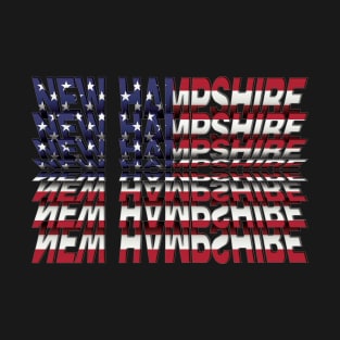 New Hampshire Flip Text effect T-Shirt