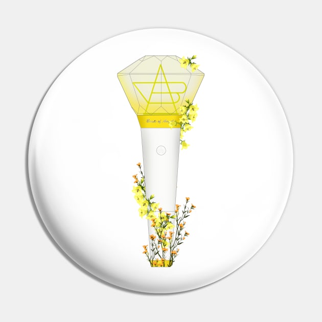 BoA Floral Lightstick kpop Pin by RetroAttic