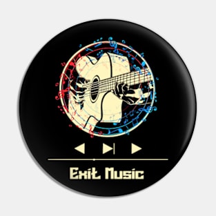 Exit Music on Guitar Pin