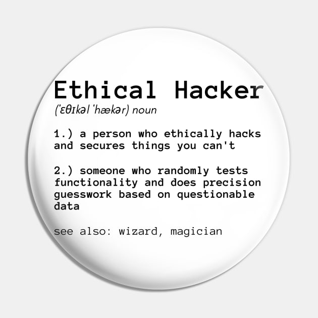 Definition of an Ethical Hacker Pin by leo-jess