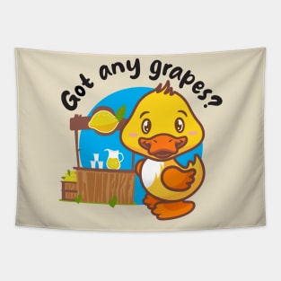 Got any grapes? Annoying duck (on light colors) Tapestry